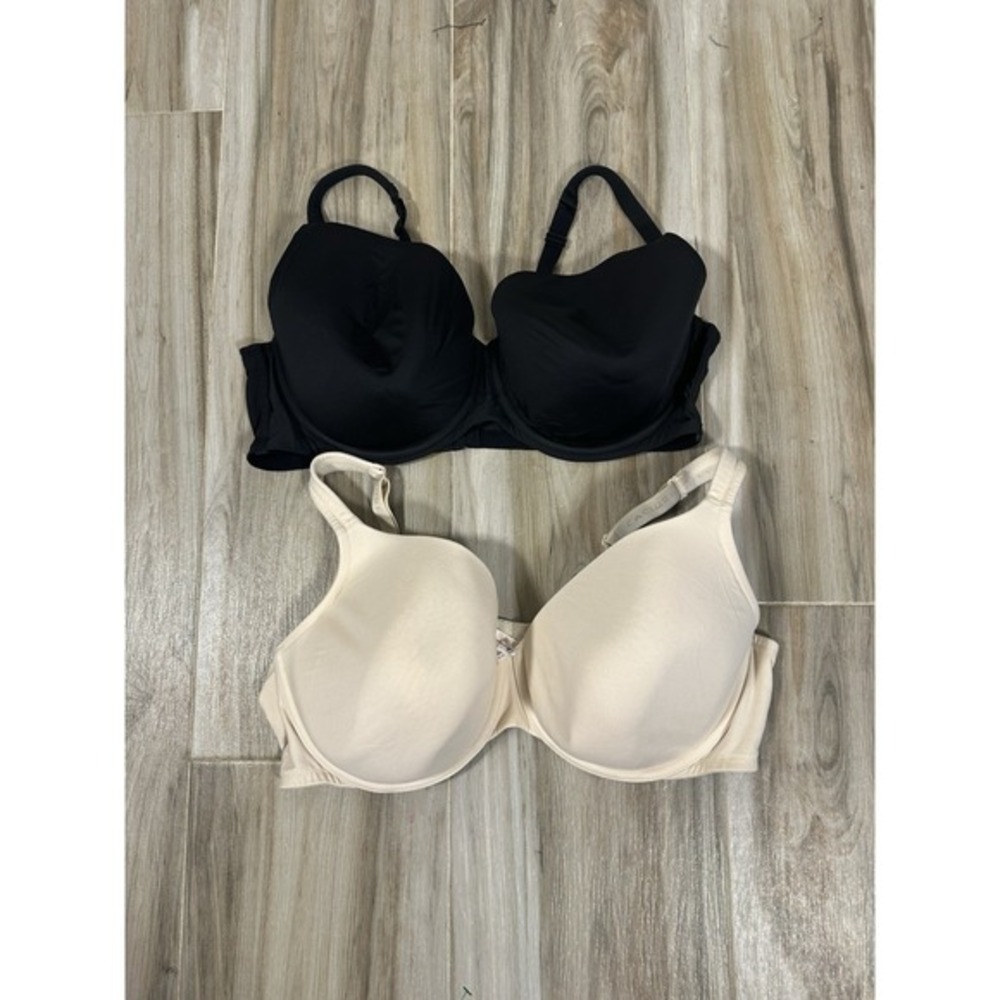 LOT-2 Cacique Lighty Lined & Cooling Lined Full Coverage Underwire Bras (46DD)‎